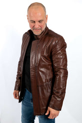 Men's leather jacket Eddie Brown
